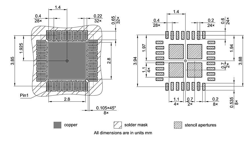 PG-VQFN-32-22_Footprint Drawing
