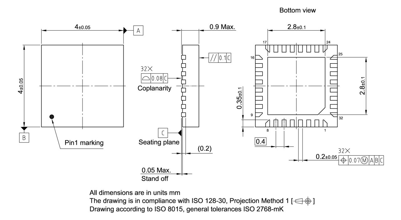 PG-VQFN-32-22_Package Outline