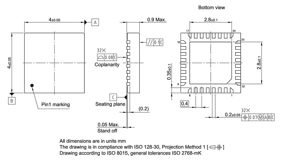 PG-VQFN-32-22_Package Outline