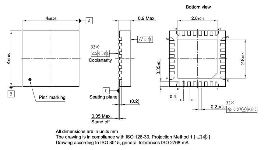 PG-VQFN-32-22_Package Outline