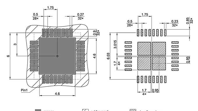 PG-VQFN-32-25_Footprint Drawing