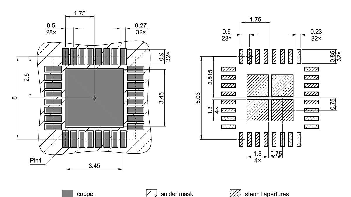 PG-VQFN-32-28_Footprint Drawing