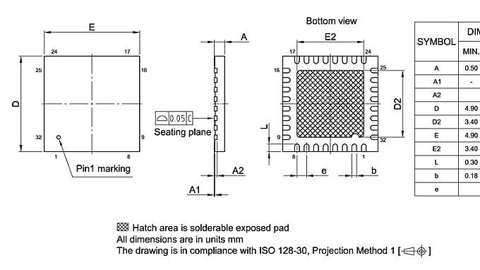 PG-VQFN-32-800_Package Outline