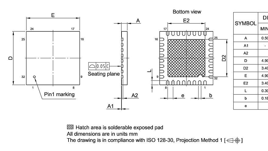 PG-VQFN-32-800_Package Outline