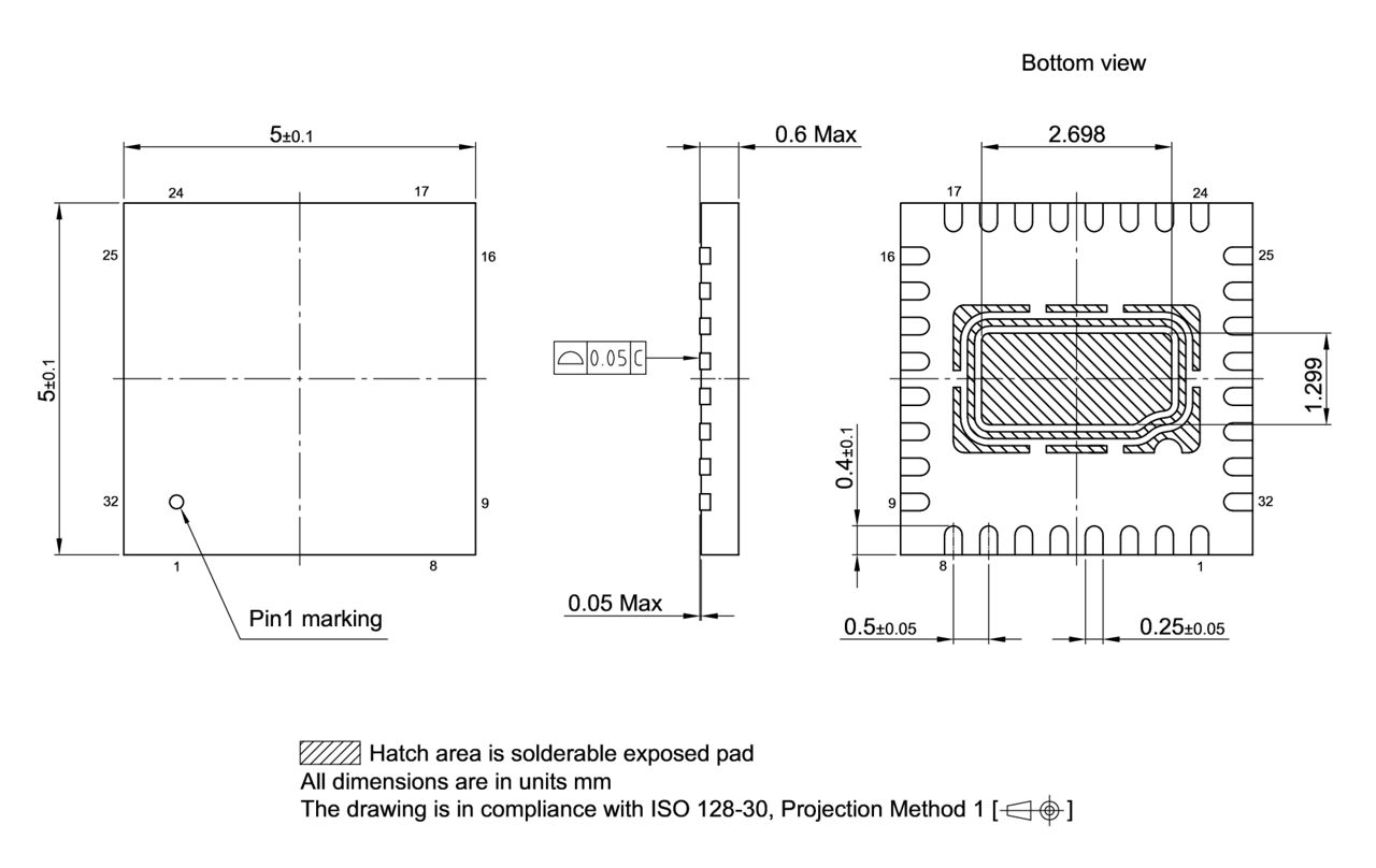 PG-VQFN-32-801_Package Outline