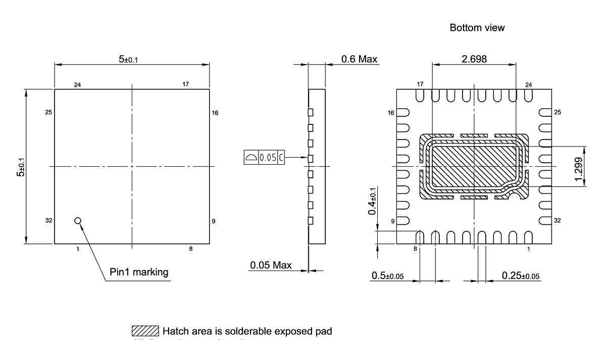 PG-VQFN-32-801_Package Outline