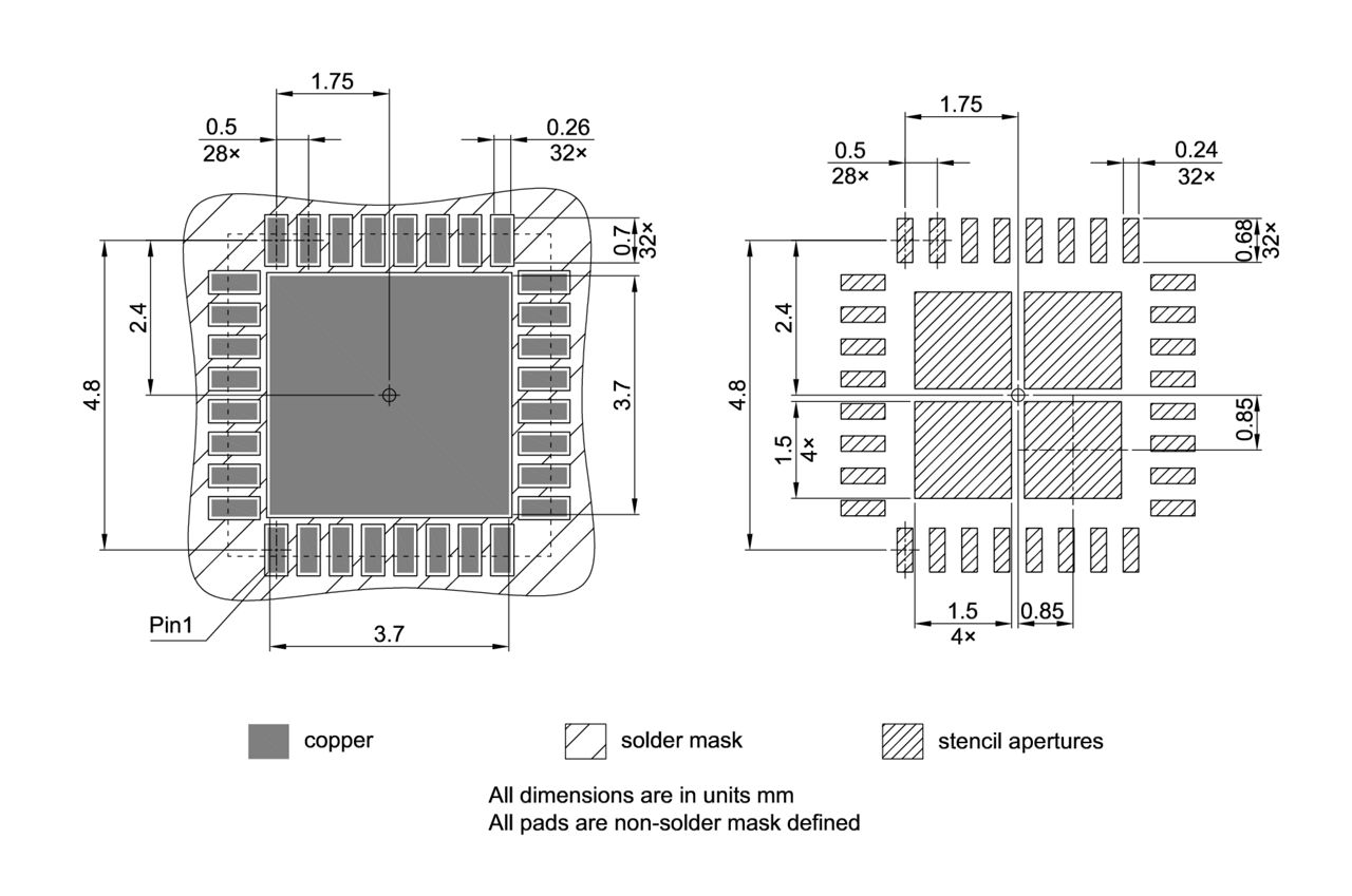 PG-VQFN-32-804_Footprint Drawing