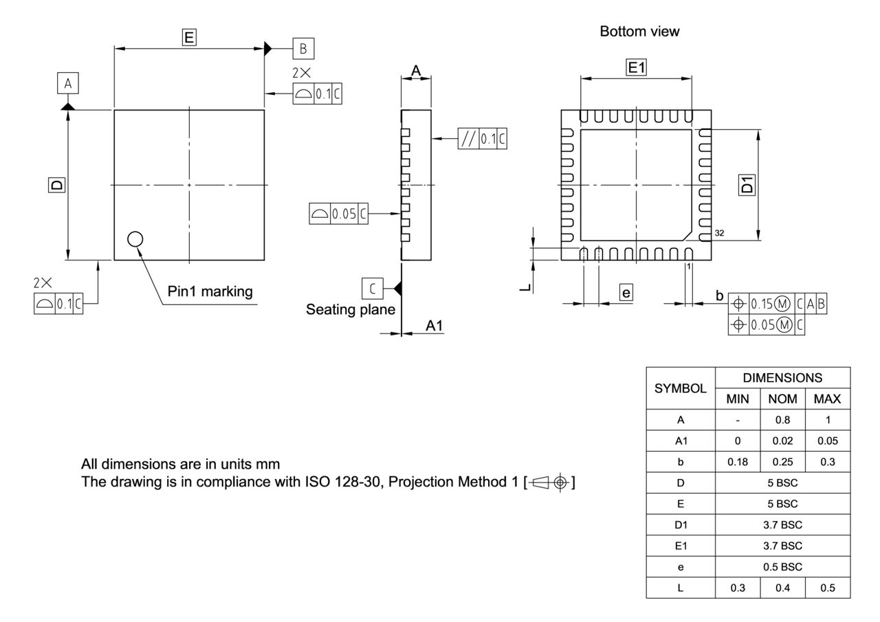 PG-VQFN-32-804_Package Outline
