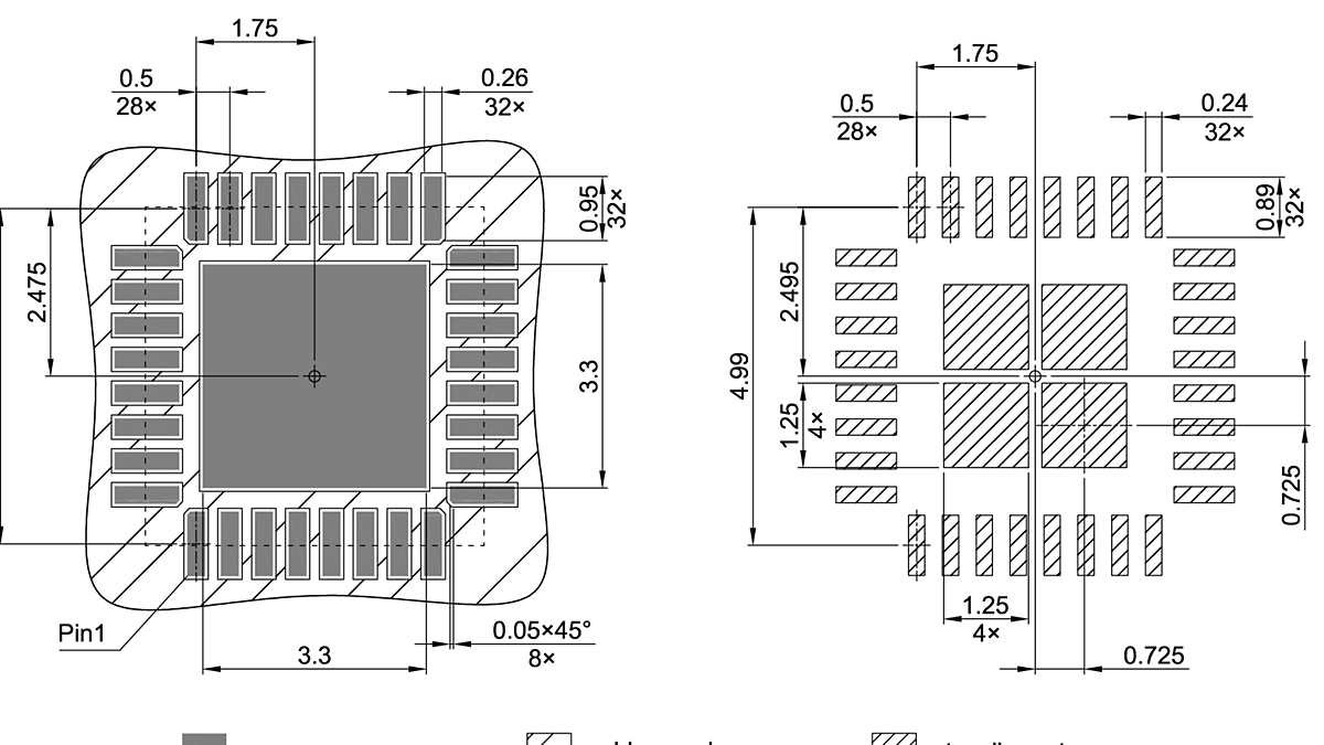 PG-VQFN-32-807_Footprint Drawing