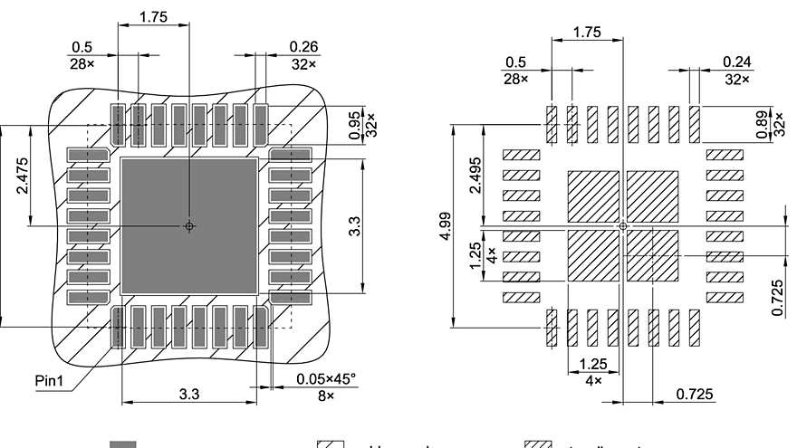 PG-VQFN-32-807_Footprint Drawing