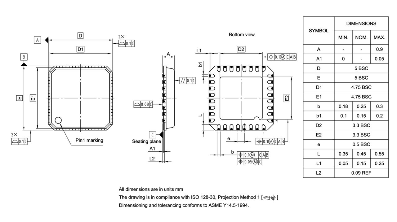 PG-VQFN-32-807_Package Outline