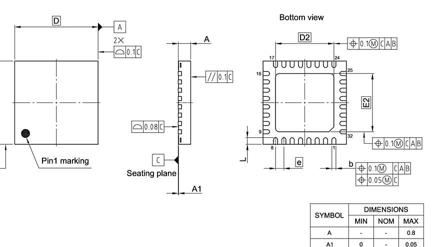 PG-VQFN-32-809_Package Outline