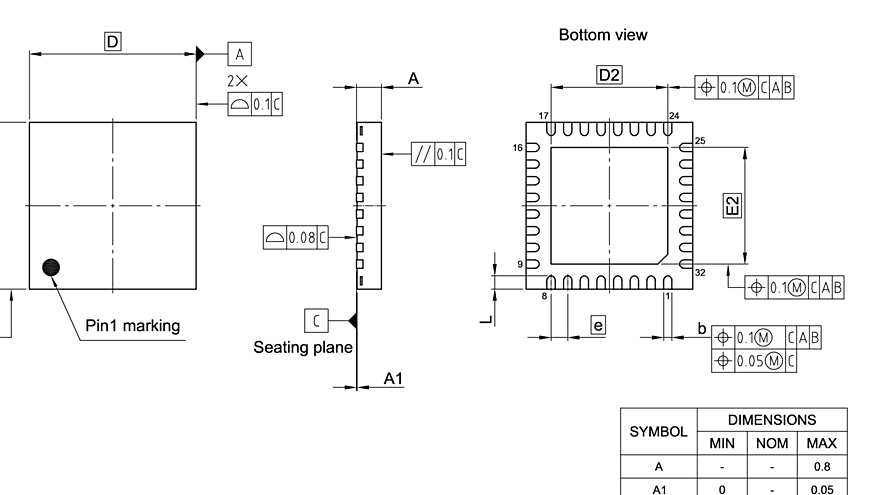 PG-VQFN-32-811_Package Outline