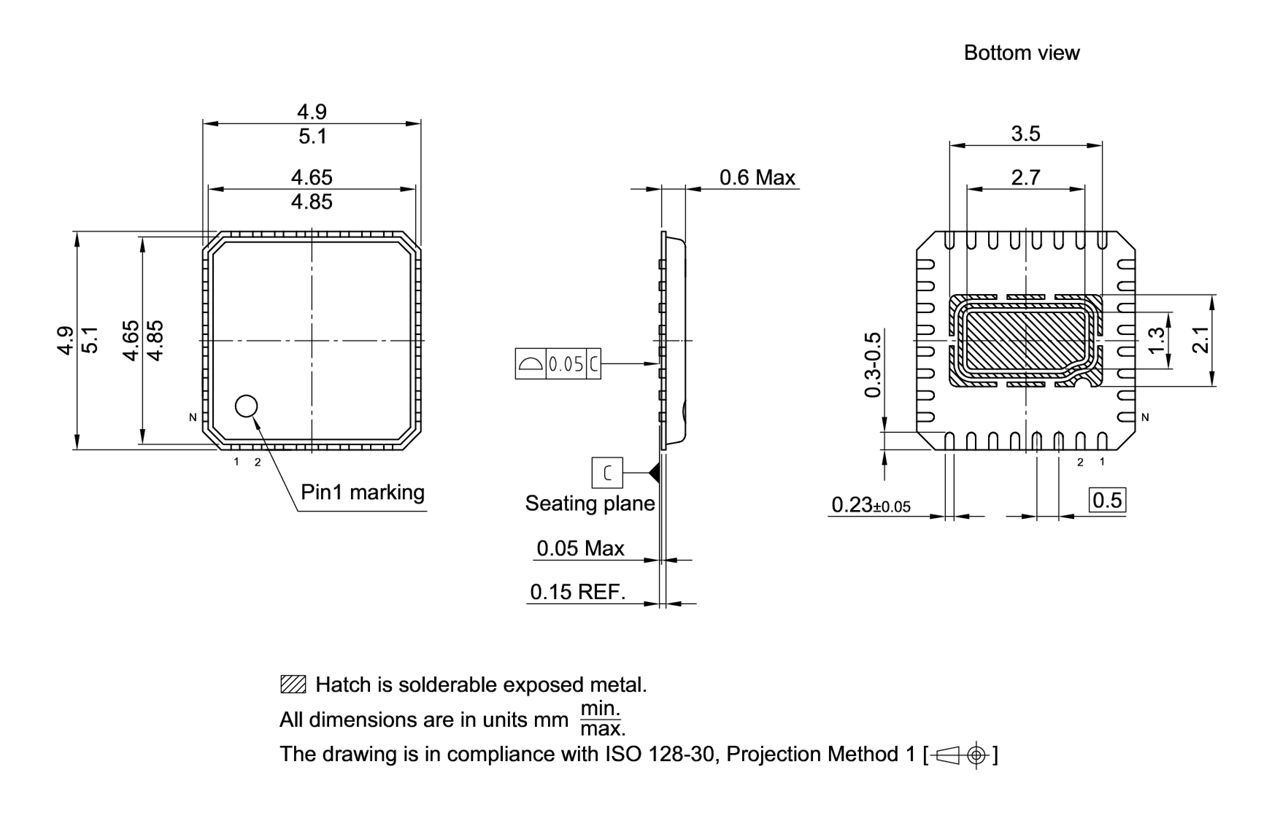PG-VQFN-32-813_Package Outline