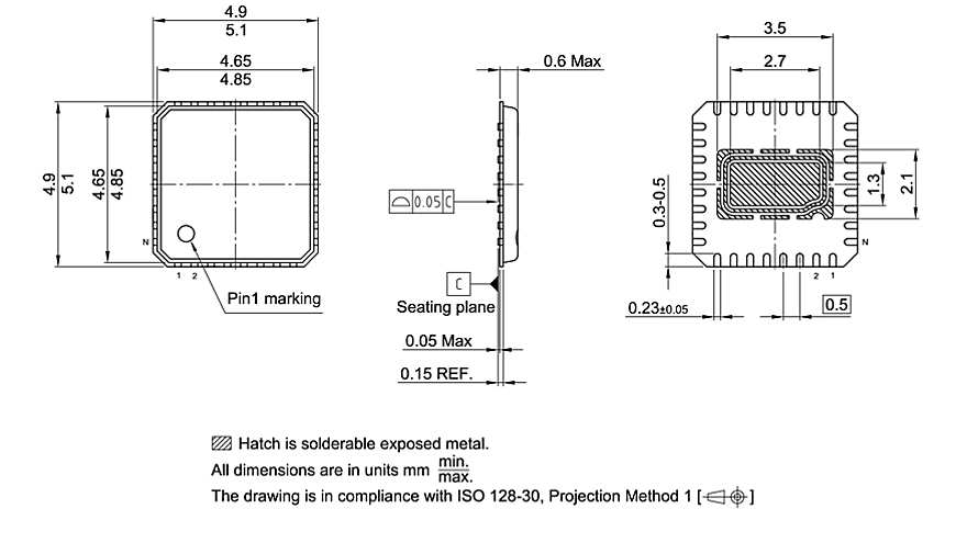 PG-VQFN-32-813_Package Outline