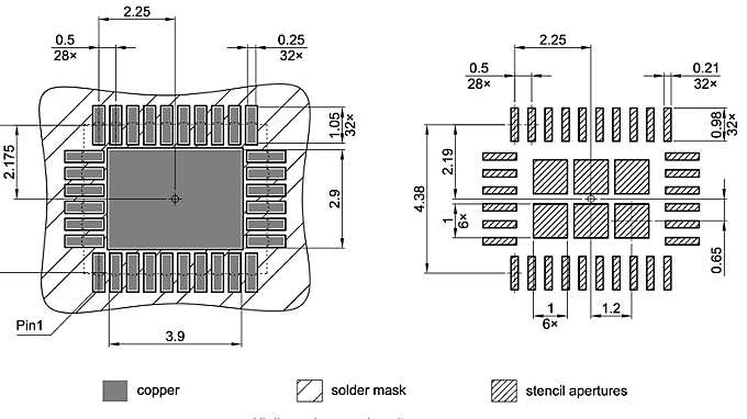 PG-VQFN-32-9_Footprint Drawing