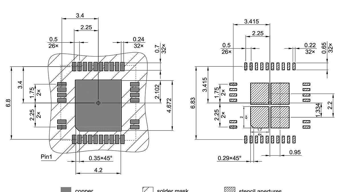 PG-VQFN-32-900_Footprint Drawing