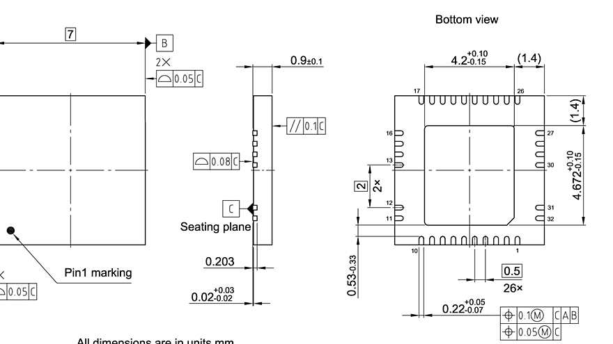 PG-VQFN-32-900_Package Outline