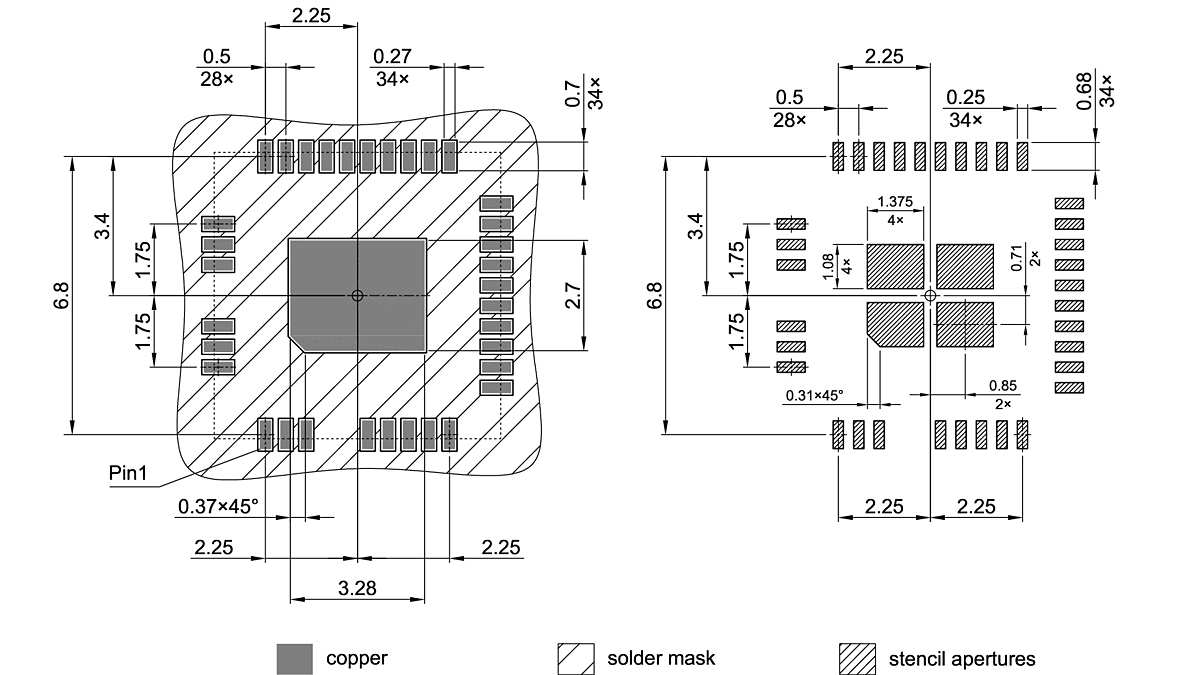 PG-VQFN-34-900_Footprint Drawing
