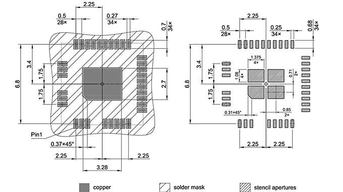 PG-VQFN-34-900_Footprint Drawing