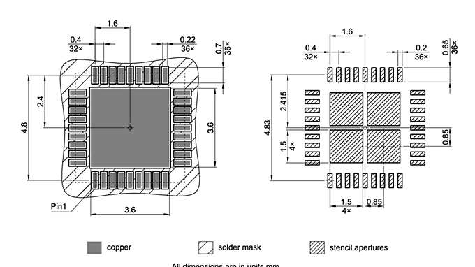 PG-VQFN-36-800_Footprint Drawing