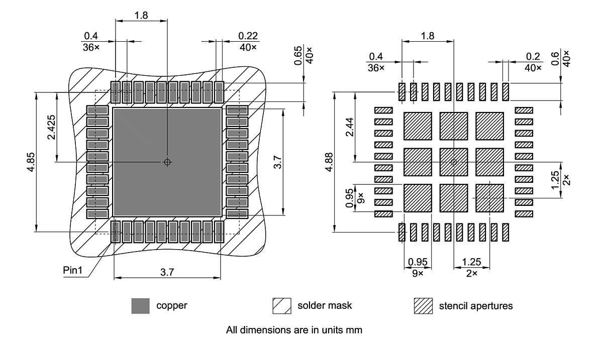 PG-VQFN-40-16_Footprint Drawing