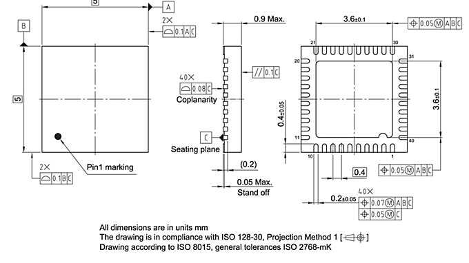 PG-VQFN-40-17_Package Outline