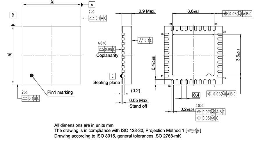 PG-VQFN-40-17_Package Outline