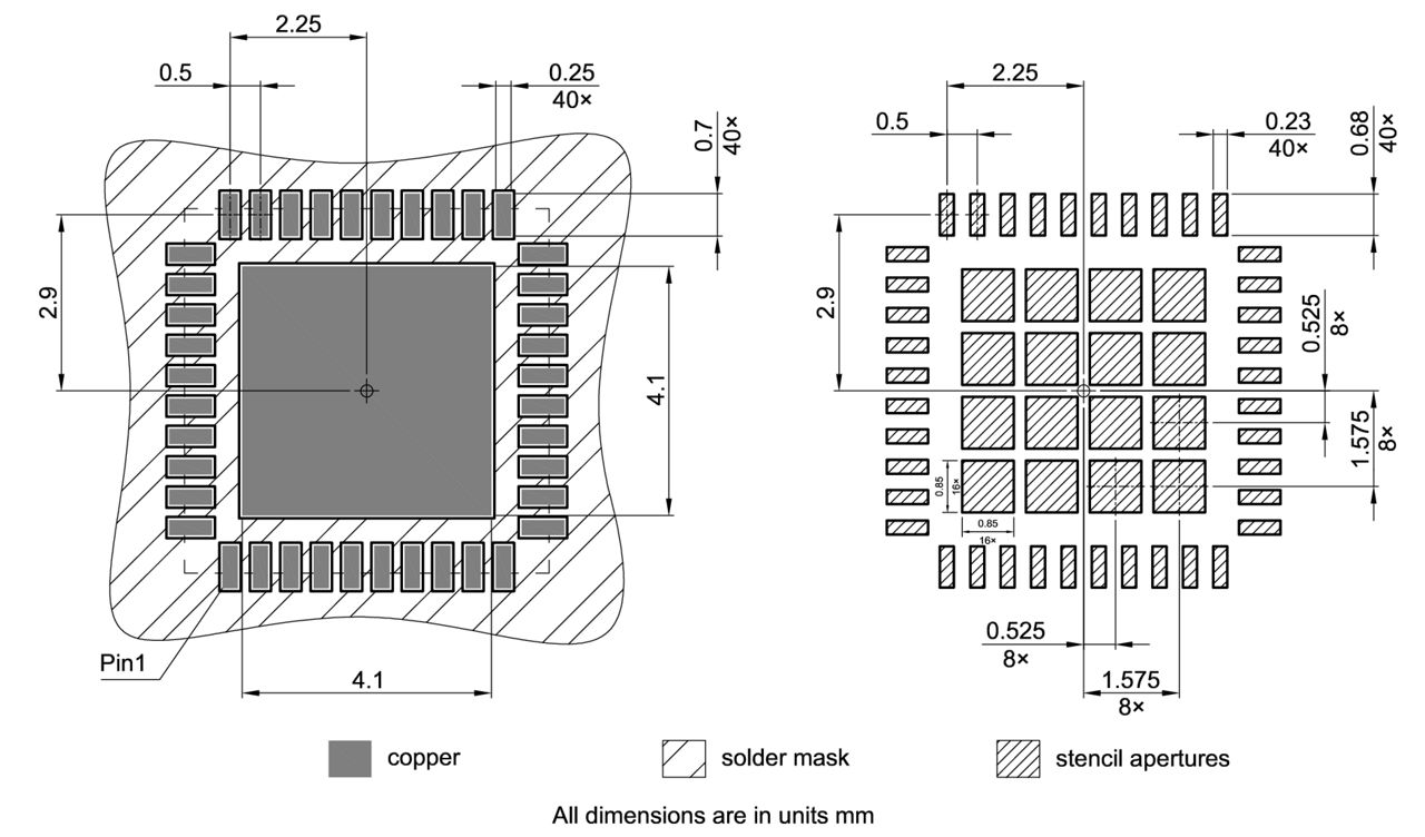 PG-VQFN-40-19_Footprint Drawing