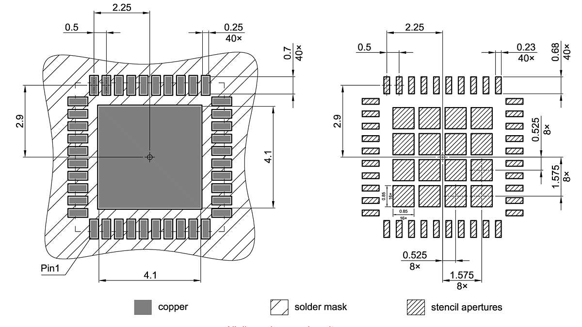 PG-VQFN-40-19_Footprint Drawing