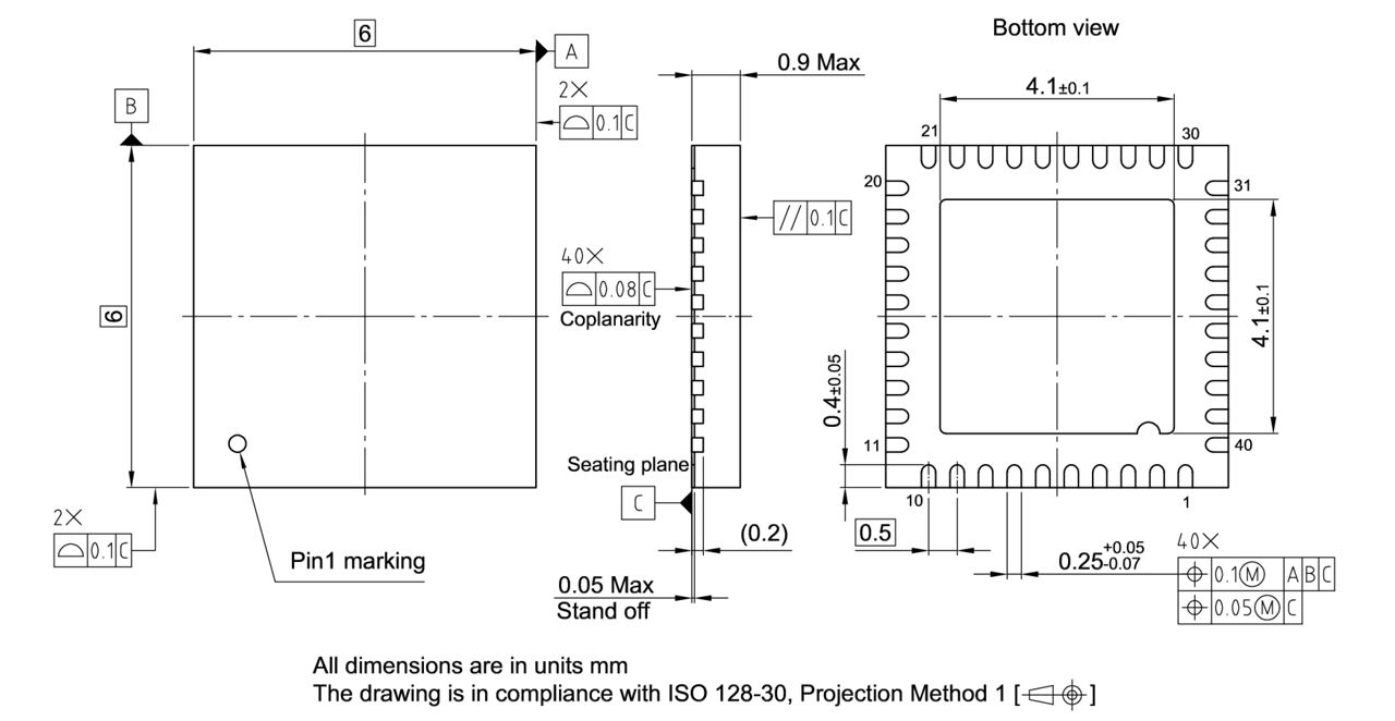 PG-VQFN-40-19_Package Outline
