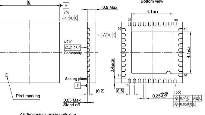 PG-VQFN-40-19_Package Outline