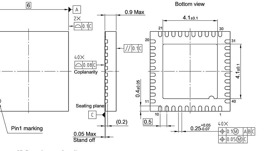 PG-VQFN-40-19_Package Outline