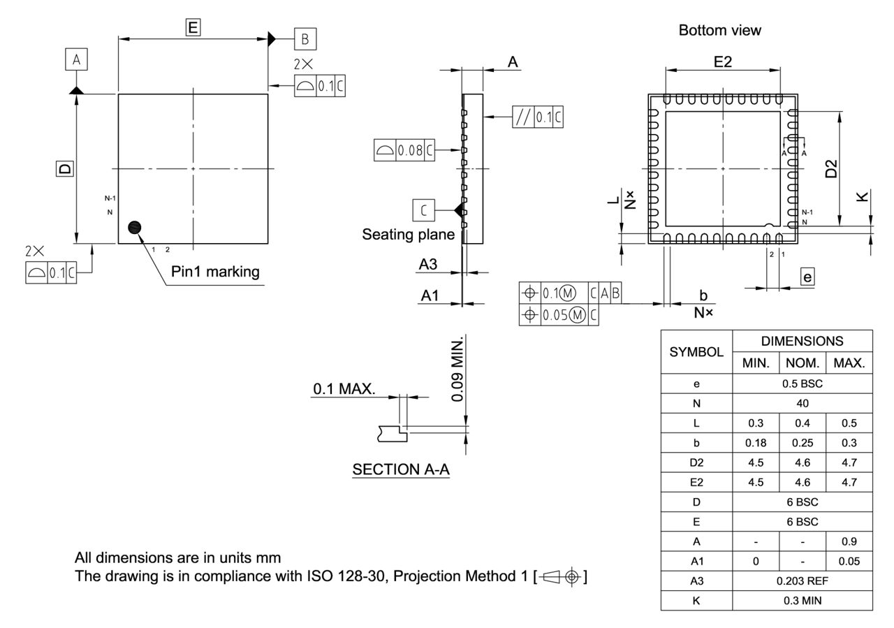 PG-VQFN-40-29_Package Outline