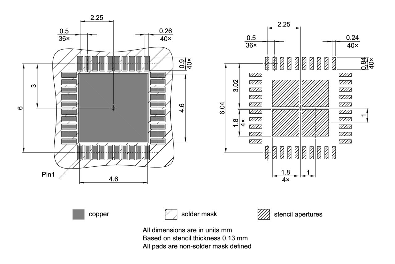 PG-VQFN-40-800_Footprint Drawing
