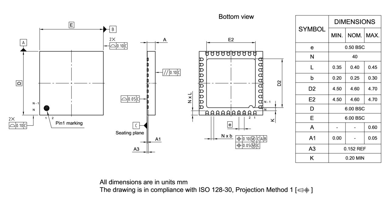 PG-VQFN-40-800_Package Outline