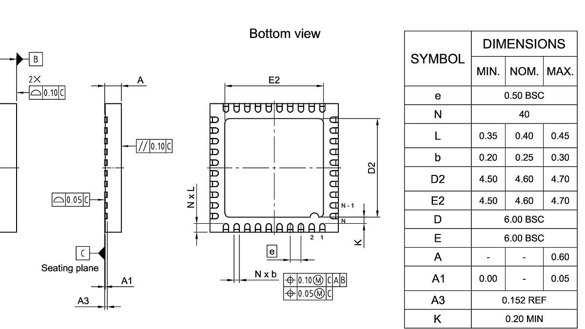 PG-VQFN-40-800_Package Outline