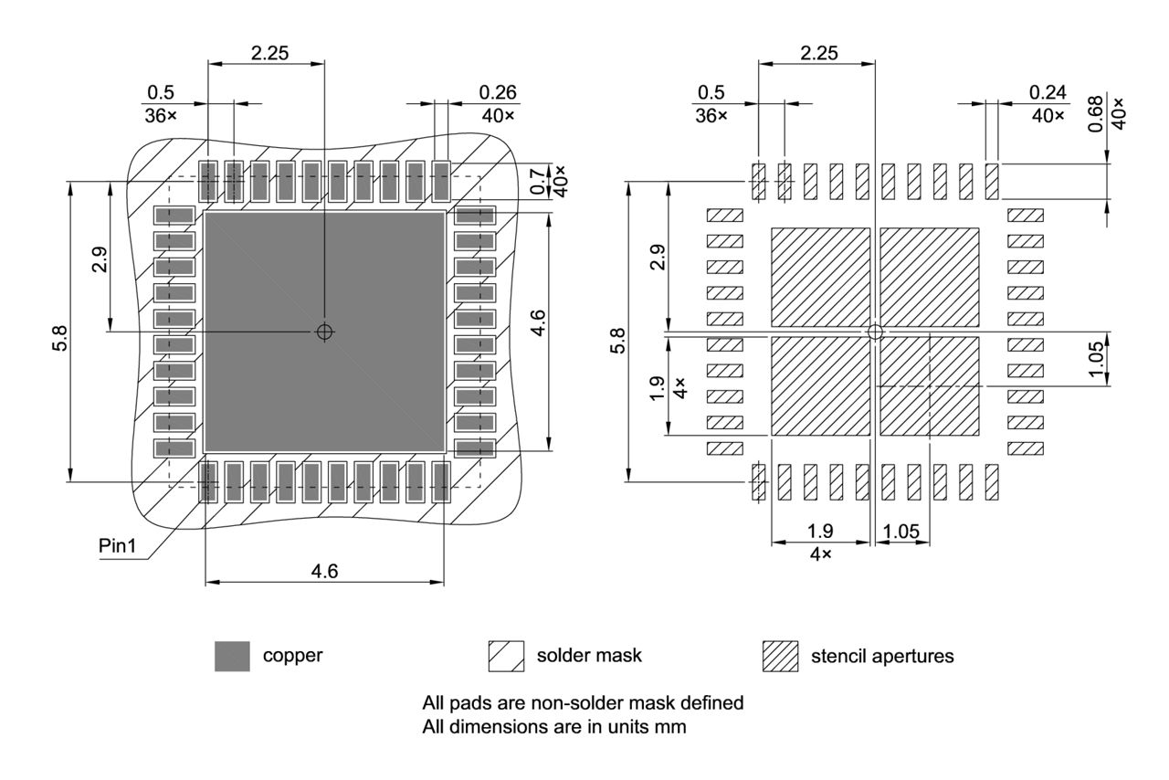 PG-VQFN-40-801_Footprint Drawing