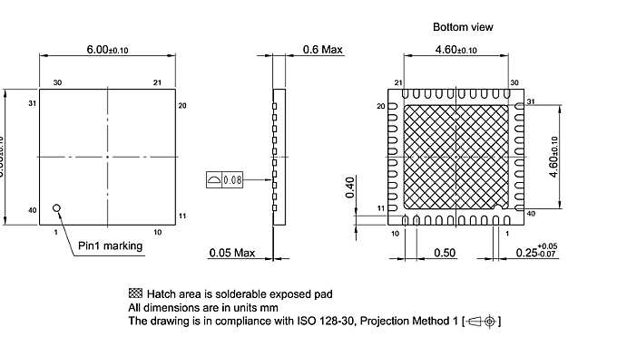 PG-VQFN-40-801_Package Outline