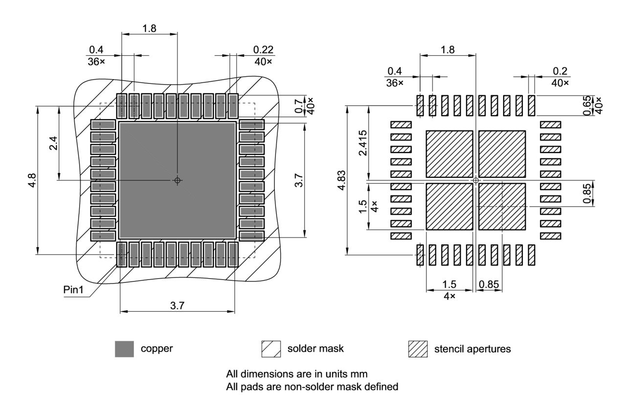 PG-VQFN-40-802_Footprint Drawing