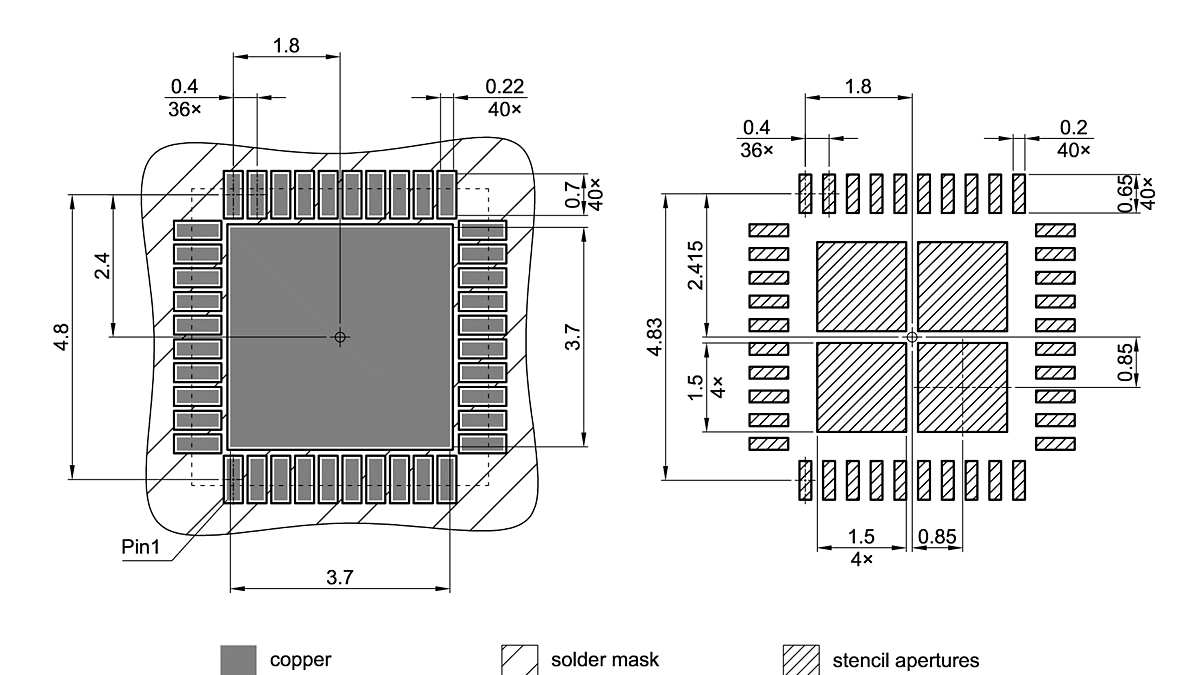 PG-VQFN-40-802_Footprint Drawing