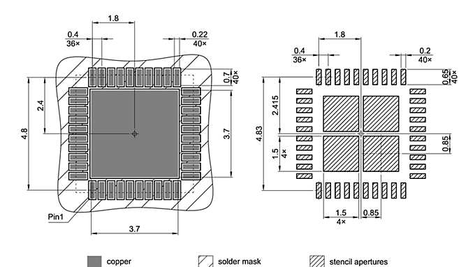 PG-VQFN-40-802_Footprint Drawing