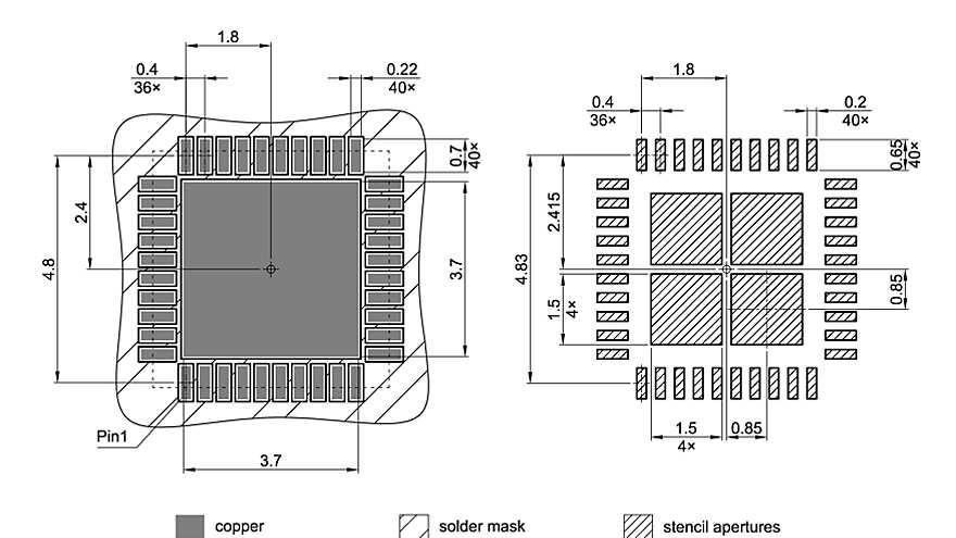 PG-VQFN-40-802_Footprint Drawing