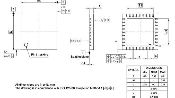 PG-VQFN-40-802_Package Outline