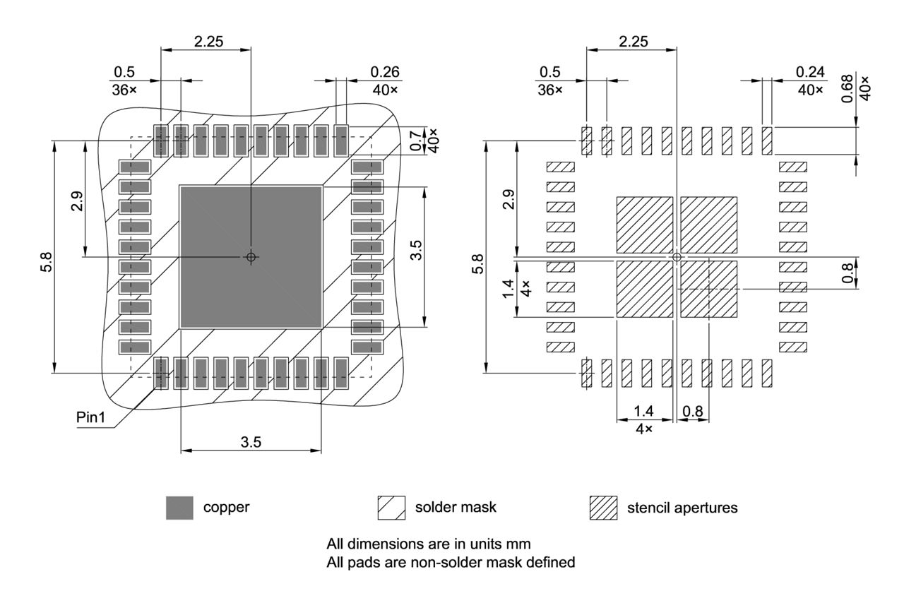 PG-VQFN-40-803_Footprint Drawing