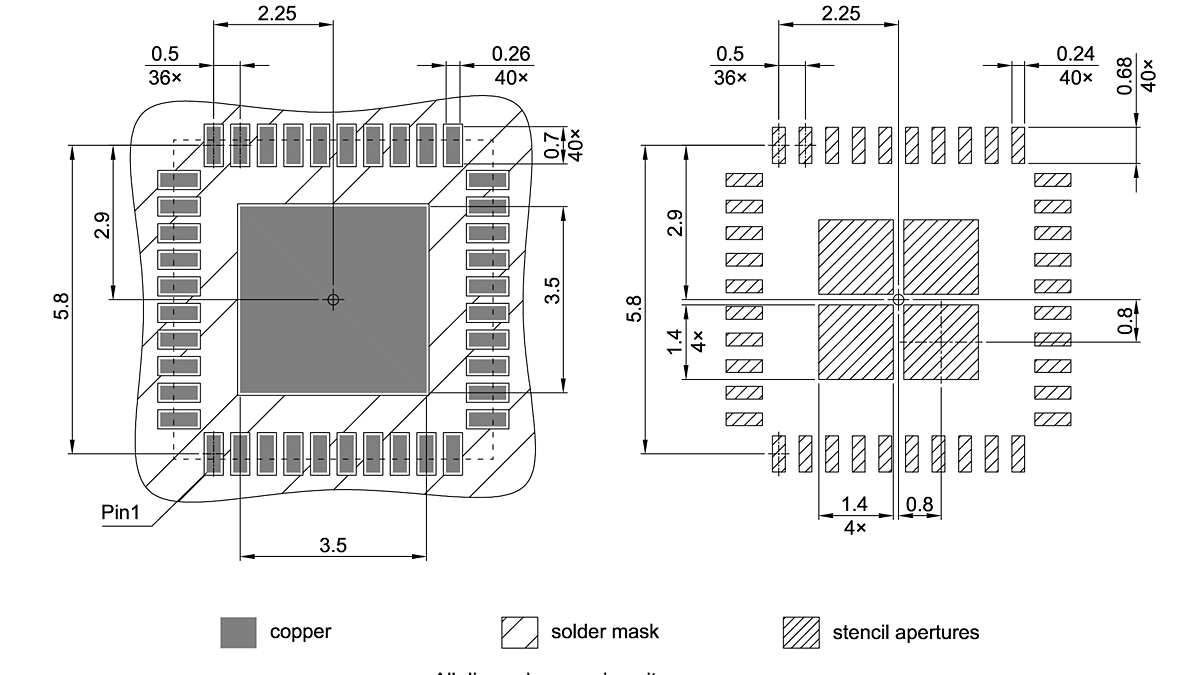 PG-VQFN-40-803_Footprint Drawing