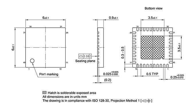 PG-VQFN-40-803_Package Outline