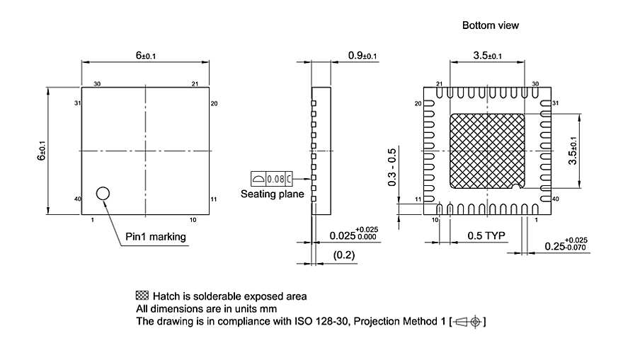 PG-VQFN-40-803_Package Outline