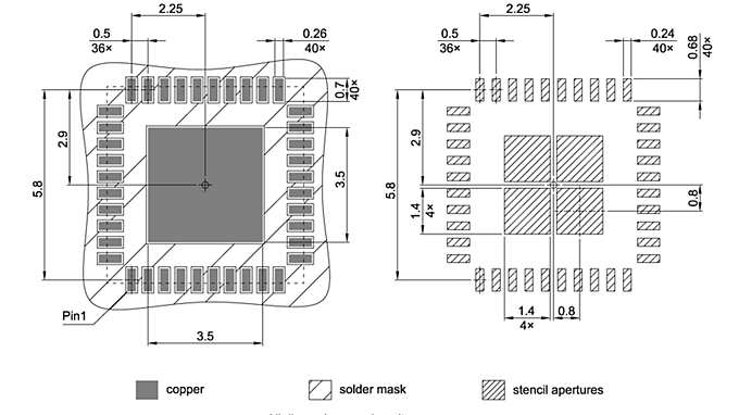 PG-VQFN-40-804_Footprint Drawing