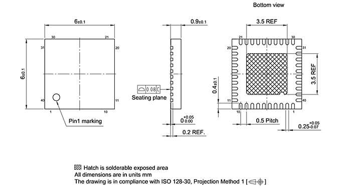 PG-VQFN-40-804_Package Outline